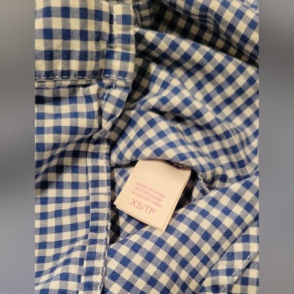 Victoria's Secret Blue Gingham Sleep Shirt XS - Picture 6 of 9